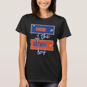 T-shirt Cousin Of The Birthday Boy Travel Theme Matching F