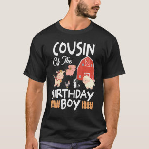 T-shirt Cousin Of The Birthday BoyFarm Animal B Day Family
