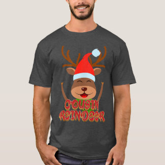T-shirt Cousin Reindeer Famille Correspondante Groupe Noël