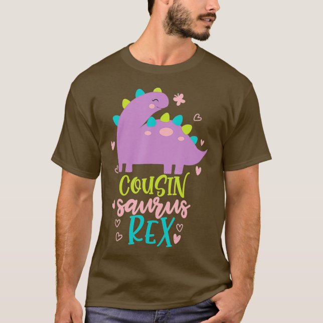 T-shirt Cousin Saurus Rex Dinosaur Enfants (Devant)