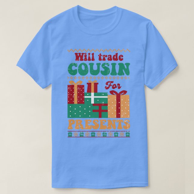 T-shirt Cousin Sera Échange Pour Les Présentations (Design devant)