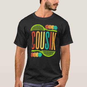 T-shirt Cousin Tennis Rackball Balls Hommes Sports Femmes