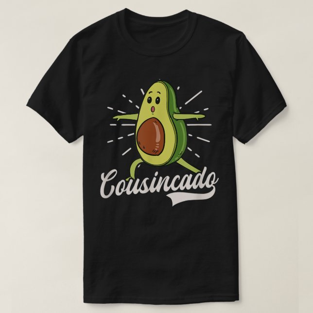 T-shirt Cousincado Avocado Design Cousin Crew (Design devant)