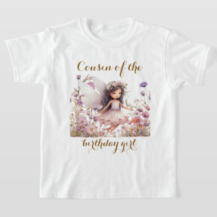 T-shirt cousine de la fée de la lavande fleur sauvage de l
