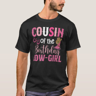 T-shirt Cousine de la vache d'anniversaire Cow Girl Rodeo