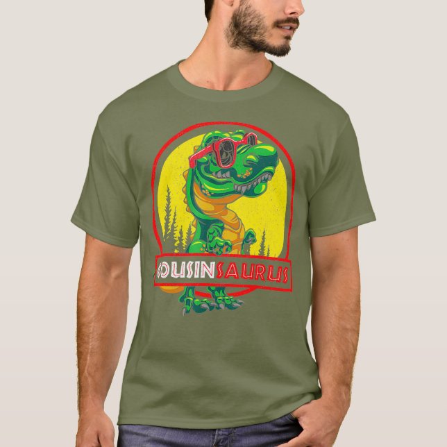T-shirt Cousinsaurus Chemise T rex Counsin Saurus Dinosaur (Devant)