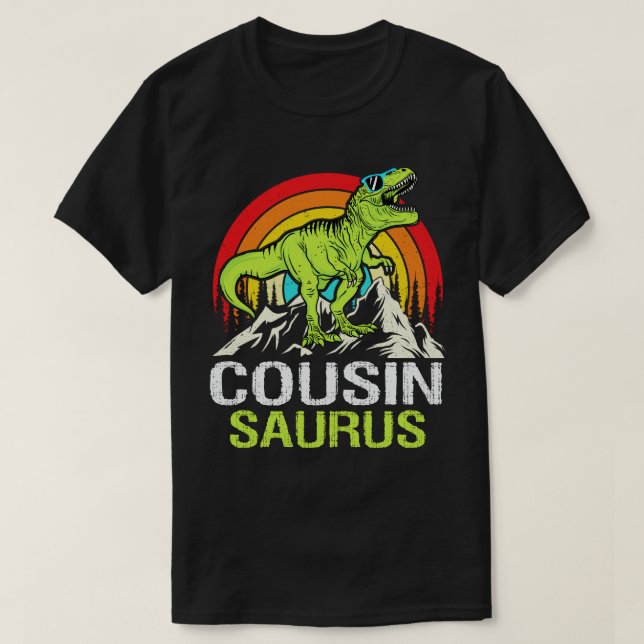 T-shirt Cousinsaurus Dinosaure T Rex Cousin Saurus Corresp (Design devant)