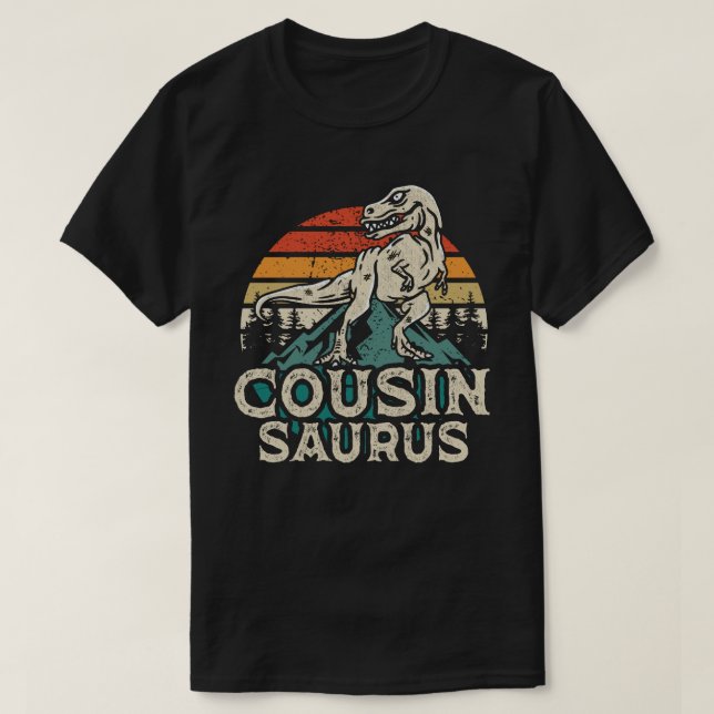T-shirt Cousinsaurus Dinosaure T Rex Cousin Saurus Corresp (Design devant)