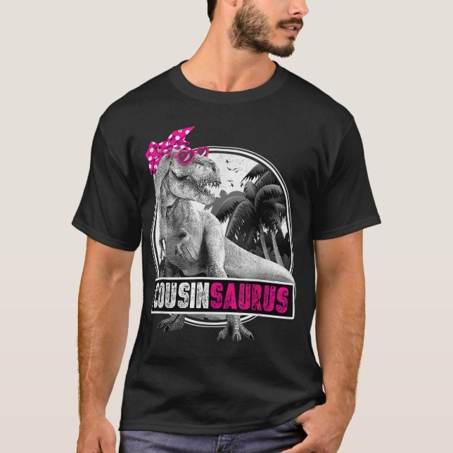 T-shirt Cousinsaurus pour filles T-Rex Cousin Dinosaur (Devant)