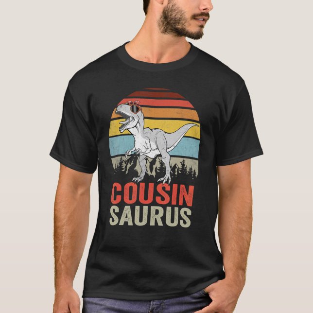 T-shirt Cousinsaurus Rex Dinosaur Cousin Saurus Famille Di (Devant)