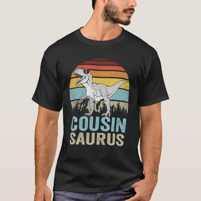 T-shirt Cousinsaurus T Rex Dinosaur Cousin Saurus Family D (Devant)
