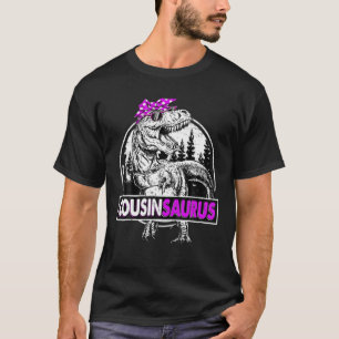T-shirt Cousinsaurus T Rex Dinosaur Fête des Mères Drôle.