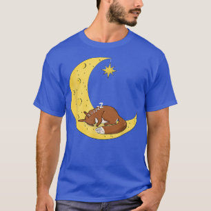 T-shirt Coussin couché d'écureuil avec squirrel Motif