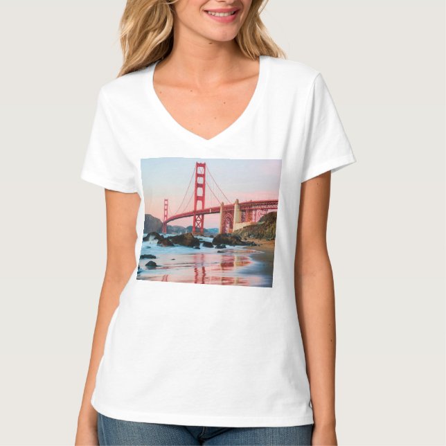 T-shirt coussin jeté pont Golden gate (Devant)