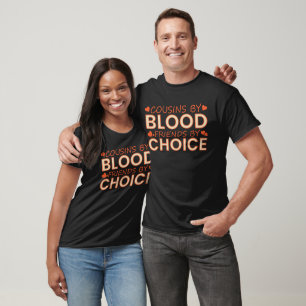 T-shirt Coussins par choix d'amis du sang