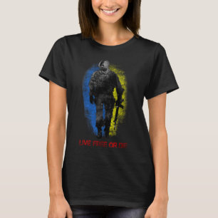 T-shirt Cout du drapeau de l'Ukraine Guerrier cosaque Vivr
