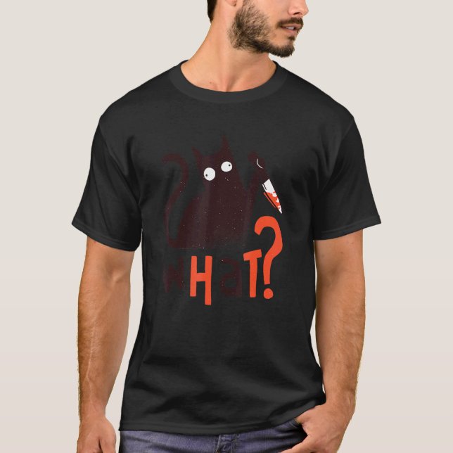 T-shirt Couteau de chat (Devant)