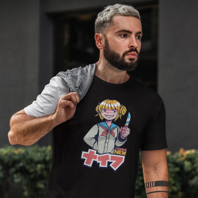 T-shirt Couteau de fille Anime (Créateur téléchargé)