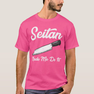 T-shirt Couteau de Seitan Sata drôle de pun Halloween horr