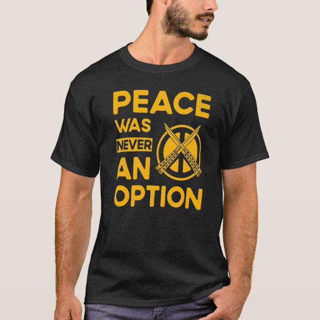 T-shirt Couteau papillon Balisong Citation  (Devant)