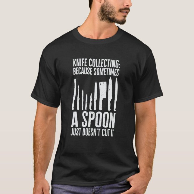T-shirt Couteaux Collector Collecte Couteau Fabricant Kniv (Devant)