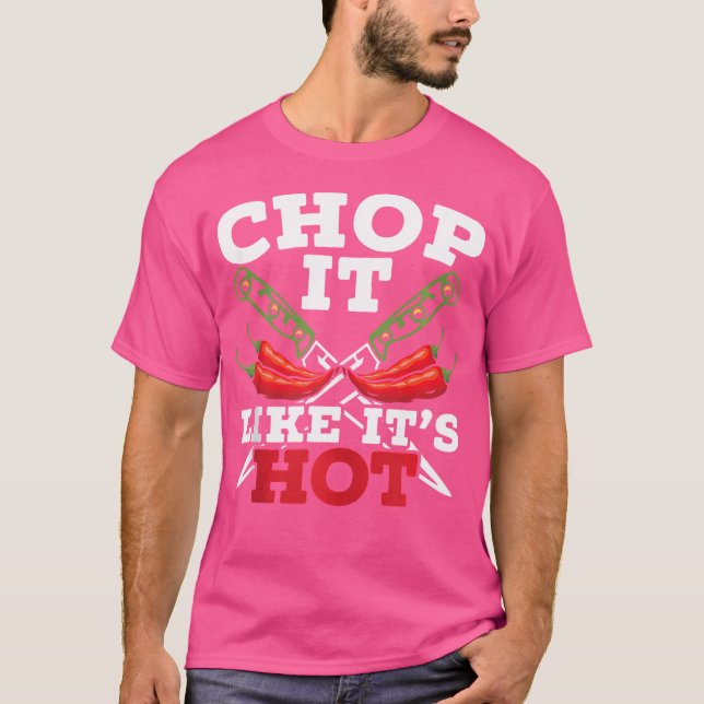 T-shirt Couteaux de cuisine Piment Chaud (Devant)