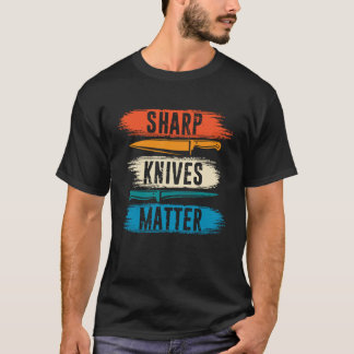 T-shirt Couteaux Sharp Matt Cuisine Cuisiner culinaire Ret