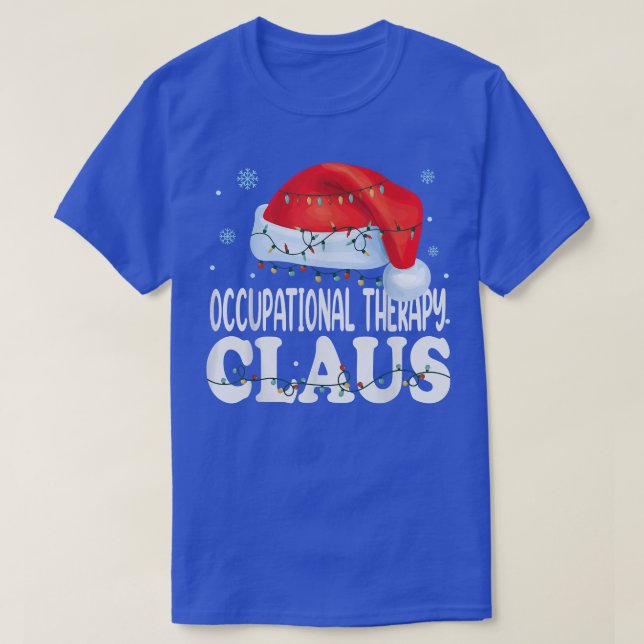 T-shirt Coûts correspondants de Noël des cours d'ergothéra (Design devant)