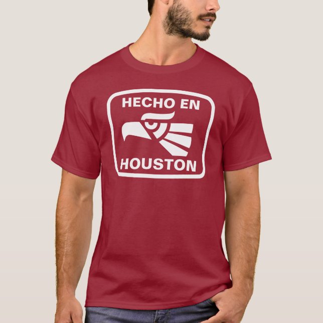 T-shirt Coutume de personalizado d'en Houston de Hecho (Devant)
