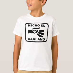 T-shirt Coutume de personalizado d'en Oakland de Hecho
