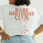 T-shirt Coutume Leap Année Frog Leaper Rare Birday Club<br><div class="desc">Plongez dans le bain d'anniversaire comme une grenouille à sauter avec notre tee-shirt "Rare Birthday Club" ! Libérez les vibes de l'année bissextile avec une pointe d'humour et un design hilarant de grenouille. Ce T-shirt personnalisé est le cadeau unique ultime pour lui et elle, en transformant ceux nés le 29...</div>