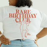 T-shirt Coutume Leap Année Frog Leaper Rare Birday Club<br><div class="desc">Plongez dans le bain d'anniversaire comme une grenouille à sauter avec notre tee-shirt "Rare Birthday Club" ! Libérez les vibes de l'année bissextile avec une pointe d'humour et un design hilarant de grenouille. Ce T-shirt personnalisé est le cadeau unique ultime pour lui et elle, en transformant ceux nés le 29...</div>