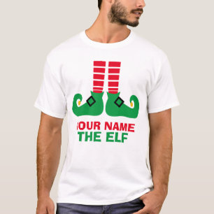 T-shirt Coutume nommée d'Elf de Noël