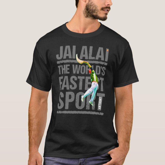 T-shirt Coutume, sport Basque Jai Alai/logo de Cesta Punta (Devant)