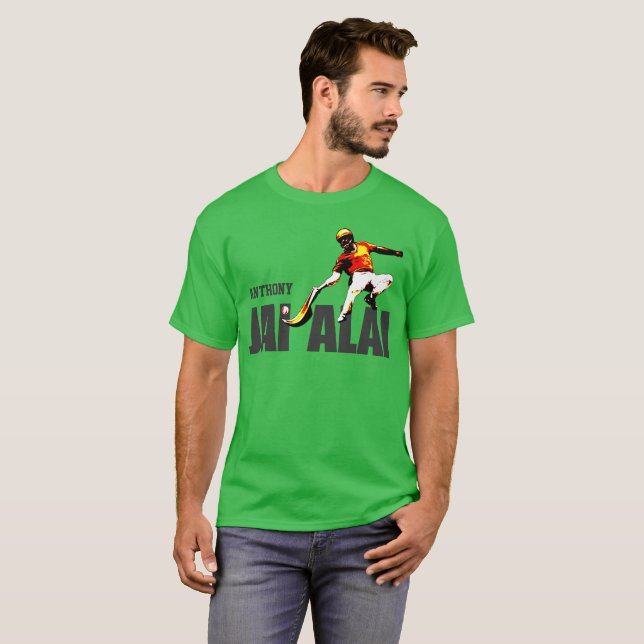 T-shirt Coutume, sport Basque Jai Alai/logo de Cesta Punta (Devant entier)