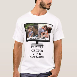 T-shirt Coutume TV plus loin de l'année drôle papa 2 photo