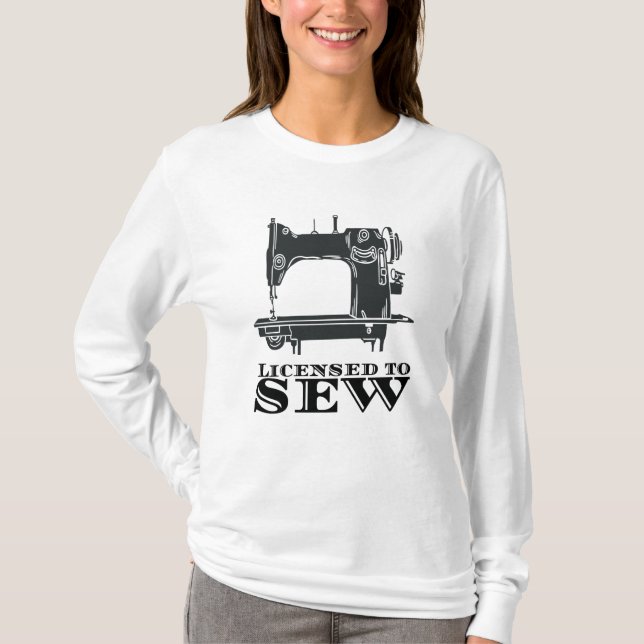 T-shirt Couture - Autorisée À Coudre (Devant)