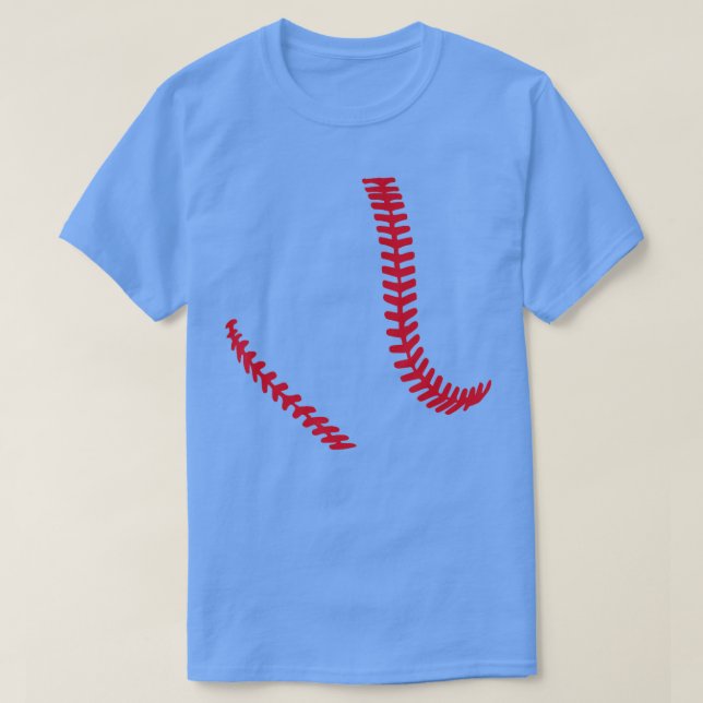 T-shirt Couture de base-ball (Design devant)