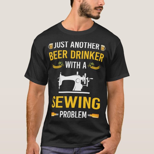 T-shirt Couture de buveur de bière (Devant)