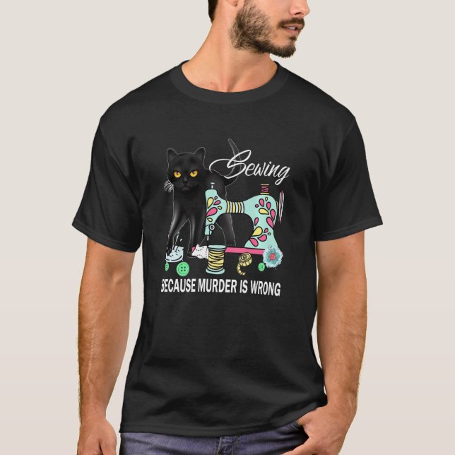 T-shirt Couture drôle parce que le meurtre est faux amour  (Devant)