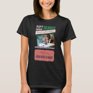T-shirt Couture pour femmes Fabric Crazy Quilt Lady Craft