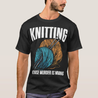 T-shirt Couturière Tricot Couture Laine Tricoteuse