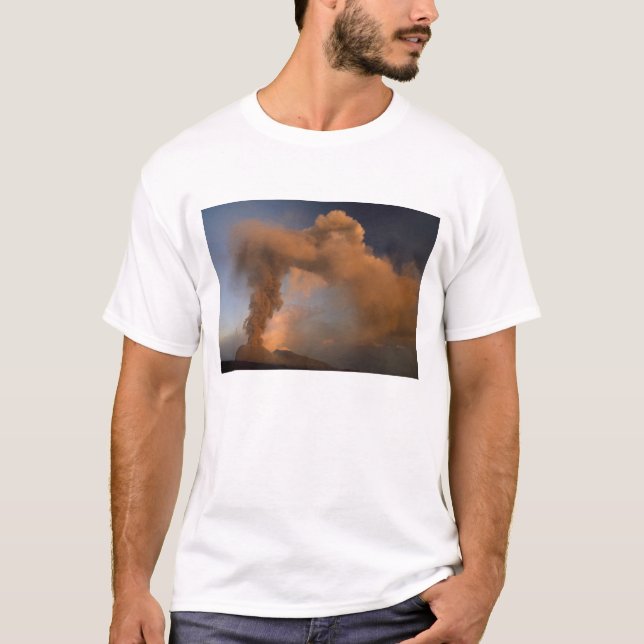 T-shirt Couvent du sommet de l'Etna, Sicile, Italie (Devant)
