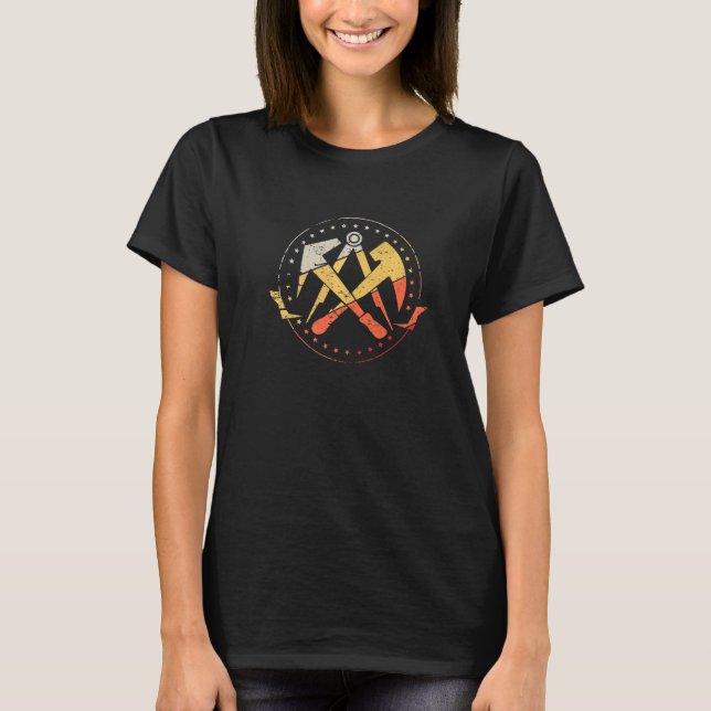 T-shirt Couvercle de menuiserie de menuiserie Signé de pro (Devant)