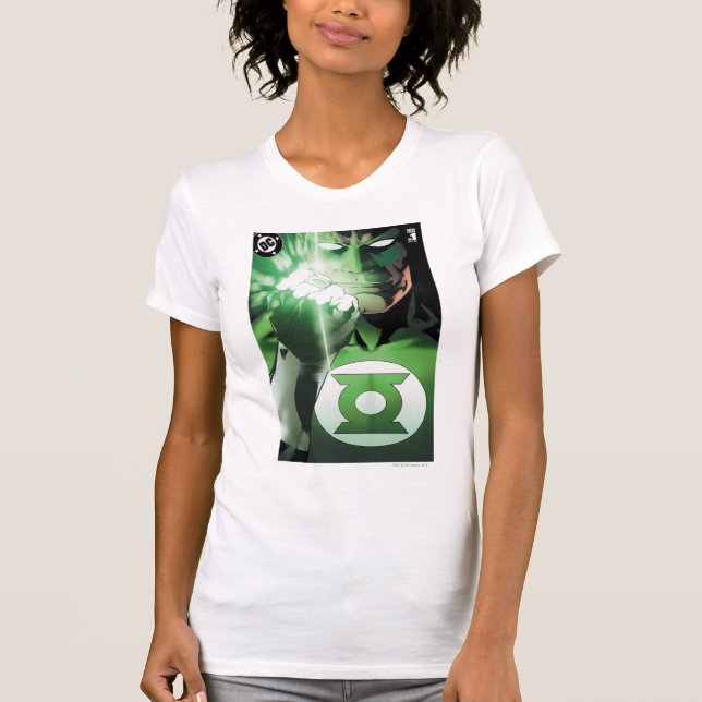 T-shirt Couvercle rapproché de la lanterne verte (Devant)