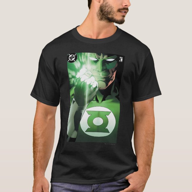 T-shirt Couvercle rapproché de la lanterne verte (Devant)