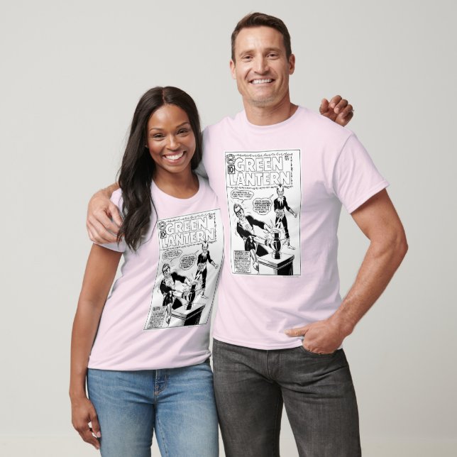 T-shirt Couvercle vert et Sinestro, noir et blanc (Unisexe)
