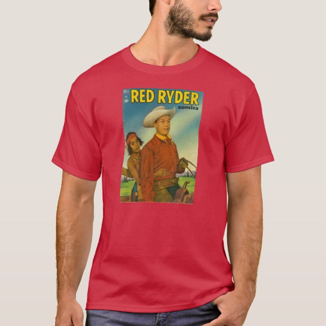 T-shirt Couverture 1951 de bande dessinée ROUGE de RYDER (Devant)