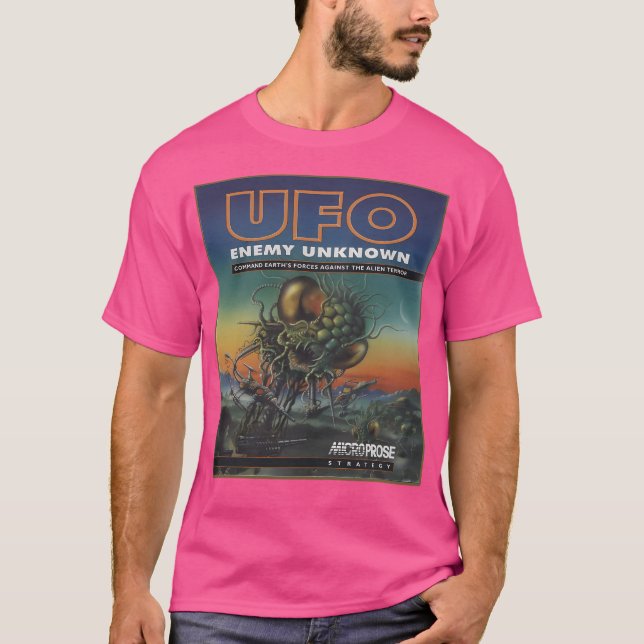T-shirt Couverture Amiga de défense Xcom Ufo (Devant)