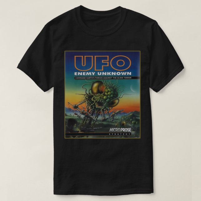 T-shirt Couverture Amiga de défense XCOM UFO (Design devant)